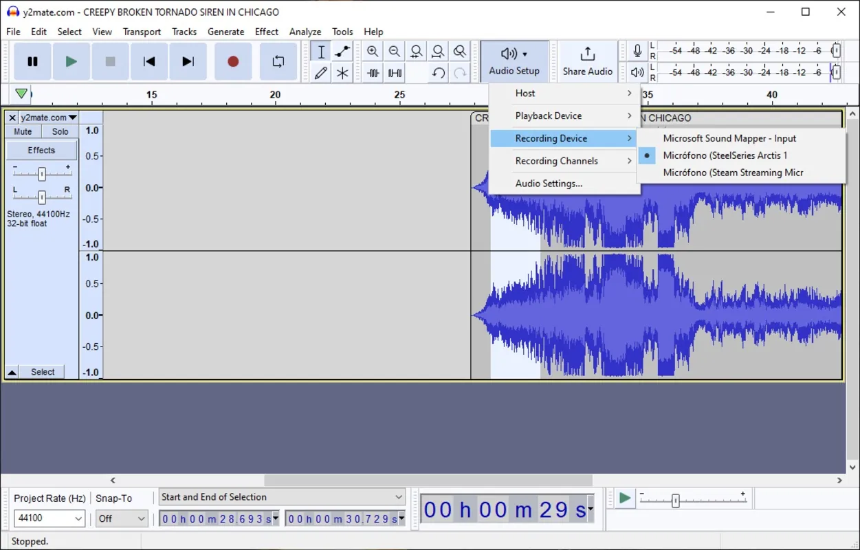 Скриншот Audacity для Desktop Windows 3
