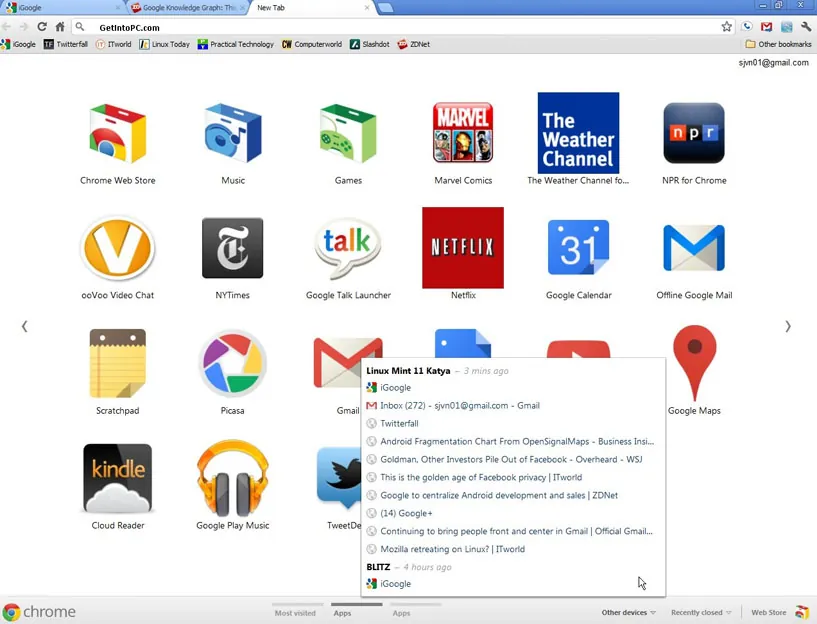 Скриншот Google Chrome 2