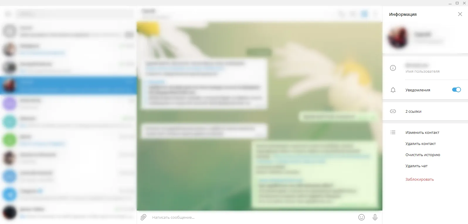 Скриншот Telegram для Desktop Windows 2